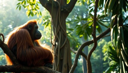 Obraz premium orangutang