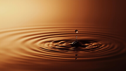 drop of water in brown