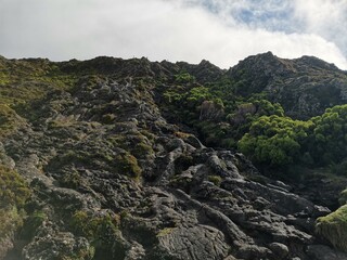 Obraz premium lava fields on the way up