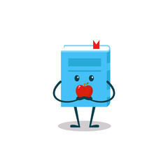 funny book characters, mascots, cartoon vector illustration isolated on white background.
