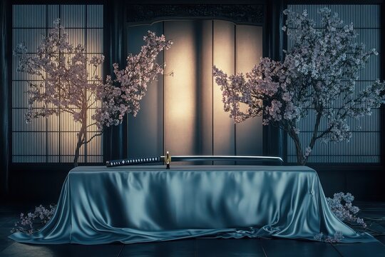 sword with sakura