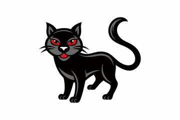 create  a cat line art design with white background 