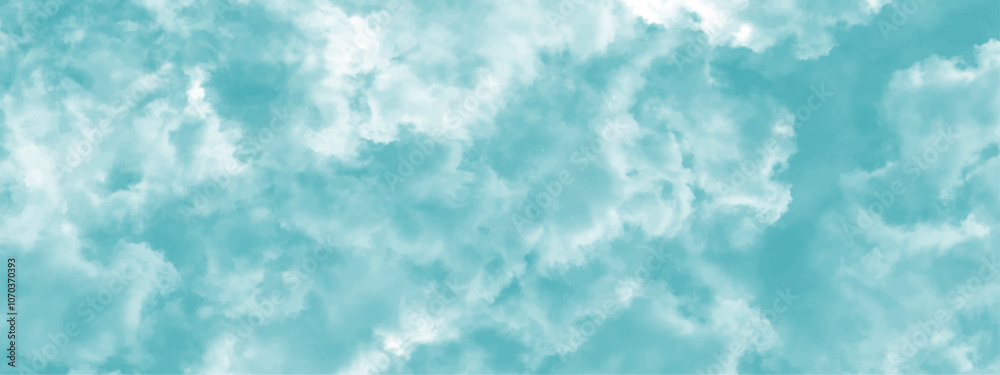Aufkleber abstract background with clouds and blue sky. bright sky with white clouds. texture design panoramic