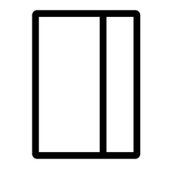 Outline icon for web. Layout grid icon