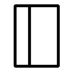 Outline icon for web. Layout grid icon