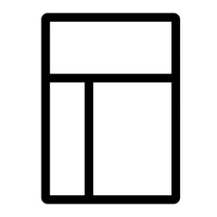 Outline icon for web. Layout grid icon