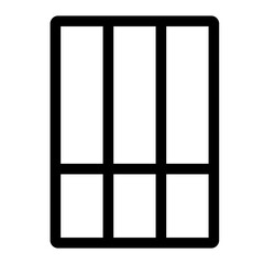 Outline icon for web. Layout grid icon