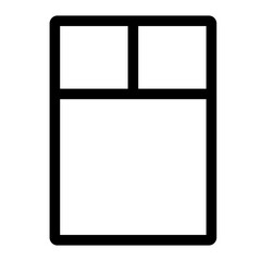 Outline icon for web. Layout grid icon
