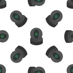 Seamless pattern of security cameras ensuring safety and monitoring