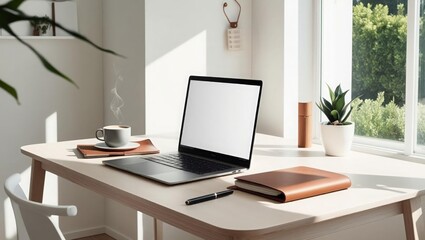 Compact and Simple Home Office with Minimalist Design