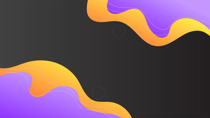 ABSTRACT DARK BACKGROUND WITH HAND DRAWN SHAPES GRADIENT PURPLE ORANGE COLOR DESIGN VECTOR TEMPLATE FOR WALLPAPER, COVER DESIGN, HOMEPAGE DESIGN