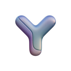 3D Soft Gradient & Futuristic Alphabet