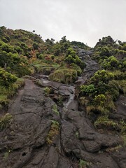 lava fields at pico volcano