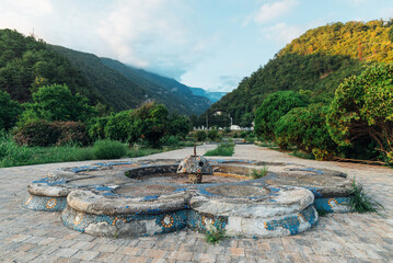 fountain in the park guell