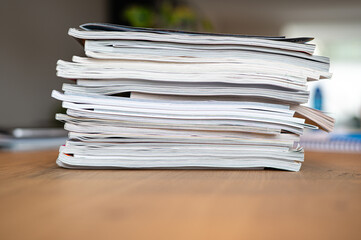 pile of magazines
