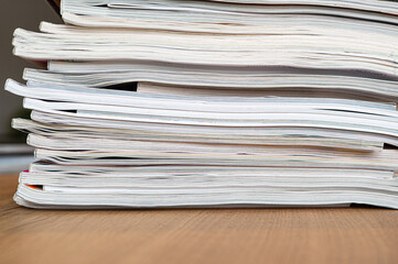 stack of magazines