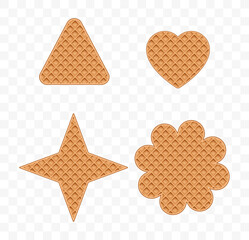 Waffel effect decoration shape set