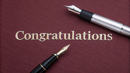 Silver Embossed Congratulations Background