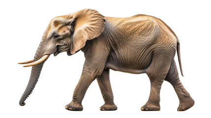 Fototapeta premium gray elephant isolated on transparent background