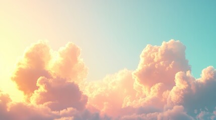 Soft Pastel Clouds in Gentle Light