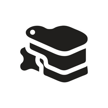 recommend clip art: Bread with butter icon