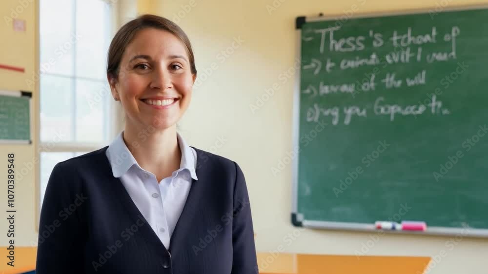 Poster this teacher engages students while explaining thesis statements and essay structure.