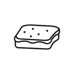 Bread with butter icon