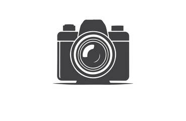 Old camera silhouette vector logo illustration outline
