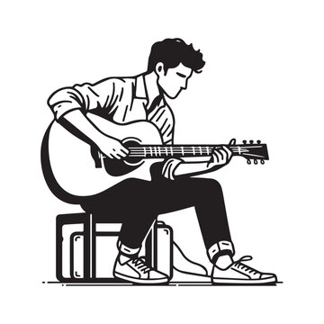 recommend clip art: Musician Playing Guitar Solo