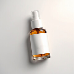 Blank Serum cosmetic oil dropper bottle mockup skincare facial fluid pipette bottle front view