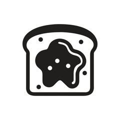 Bread with butter icon