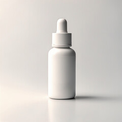 Blank Serum cosmetic oil dropper bottle mockup skincare facial fluid pipette bottle front view
