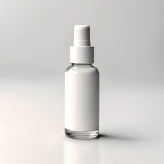 Blank Serum cosmetic oil dropper bottle mockup skincare facial fluid pipette bottle front view