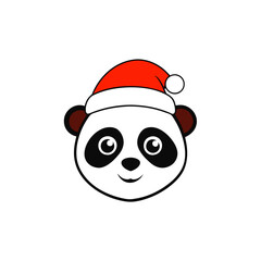 christmas santa claus panda