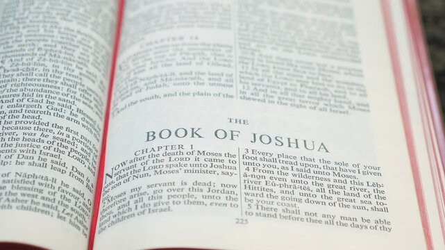 Book of Joshua chapter of Holy Bible book