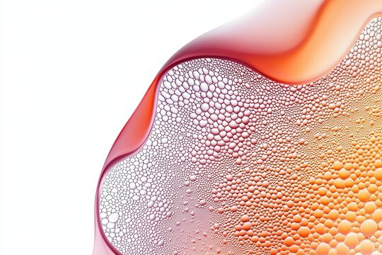 Breakthrough in stem cell science microscopic view of developing cells showcasing regenerative medicine potential, isolated on white background