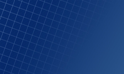 Blue solar panel texture vector illustration. Photovoltaic grid background. Abstract pattern from polycrystalline square cells, battery collector for alternative sun energy. Renewable resources.