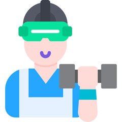 Virtual Reality Fitness Icon