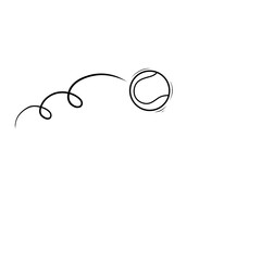 doodle tennis ball effect