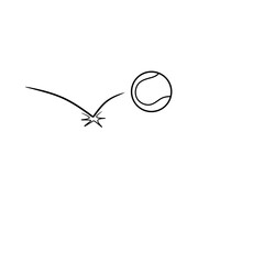 doodle tennis ball effect