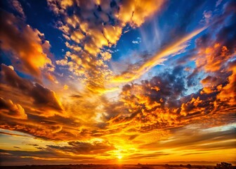 Fototapeta premium Captivating sunset hues, a macro lens captures the golden hour's magic.