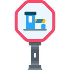 Pay Toll Sign Icon