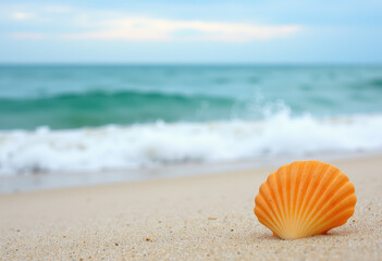 Obraz premium Seashell on beach