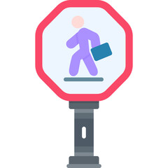 School Zone Sign Icon