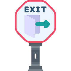 Exit Number Sign Icon