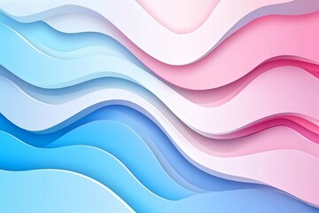 Obraz premium Fluid Blue and Pink Gradients with Wavy Patterns