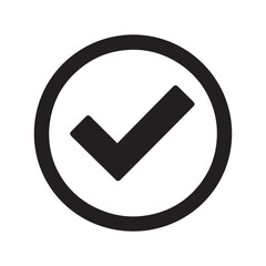 check mark icon. Tick symbol vector illustration. Success symbol for website computer and mobile vector 