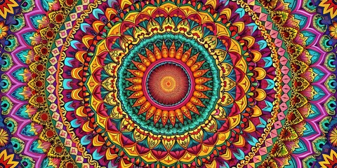 Obraz premium Elegant animated mandala frames offer a serene backdrop, perfect for relaxation and inspiring creativity in various