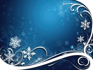 Beautiful falling snowflakes wallpaper. Winter dust ice particles. Snowfall weather white teal blue background. Many snowflakes january theme. Snow hurricane scenery, Magic nature fantasy snowfall.
