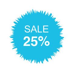 25% Off Sale Discount - Royalty Free Vector for Marketing